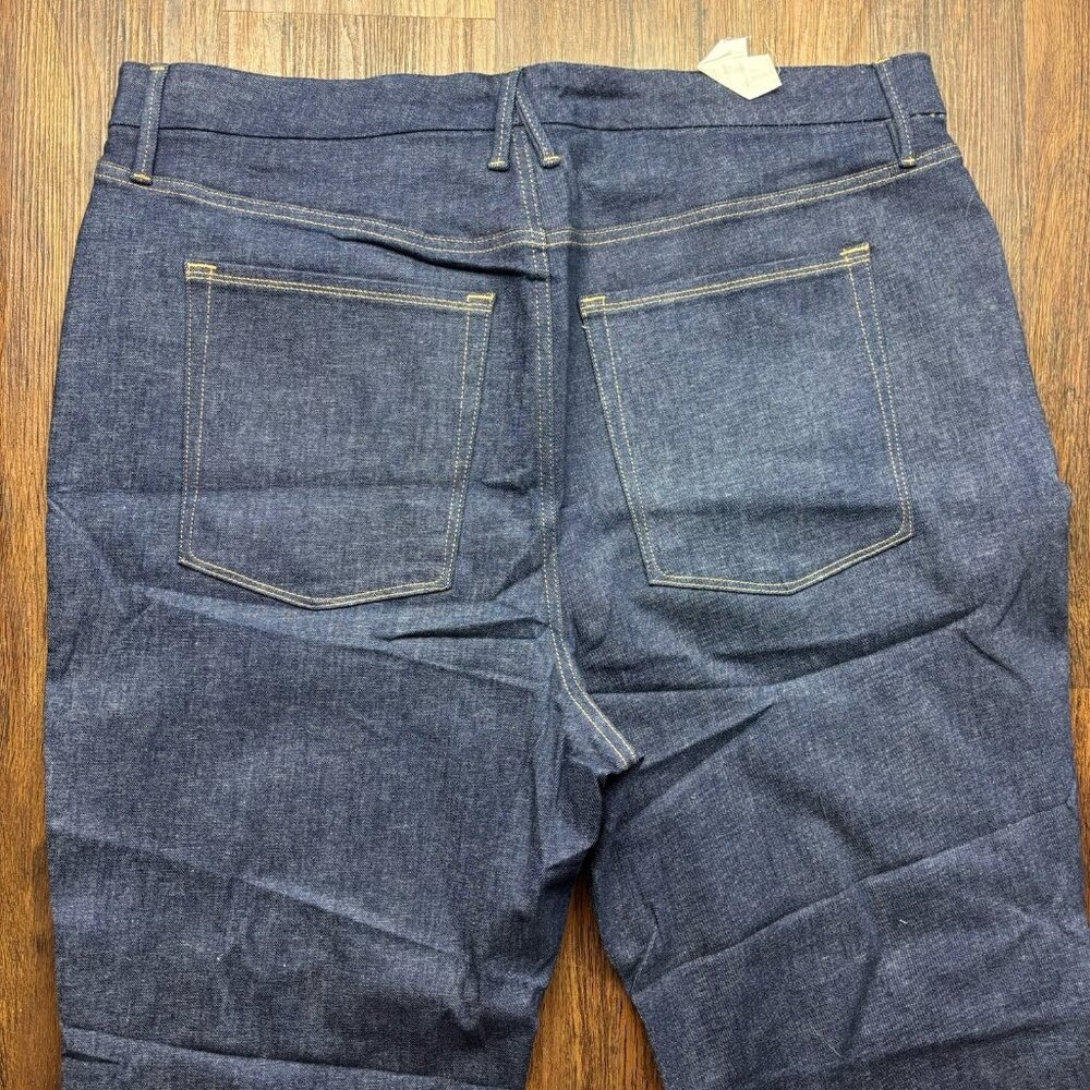 Good American x Calik Denim Boot Cut High Rise Jeans Dark Wash Women’s 28-32 - Picture 4 of 14